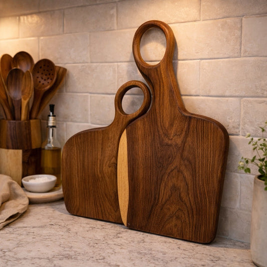 Natural wooden Duo cutting board