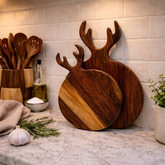 Natural wooden Deer cutting board