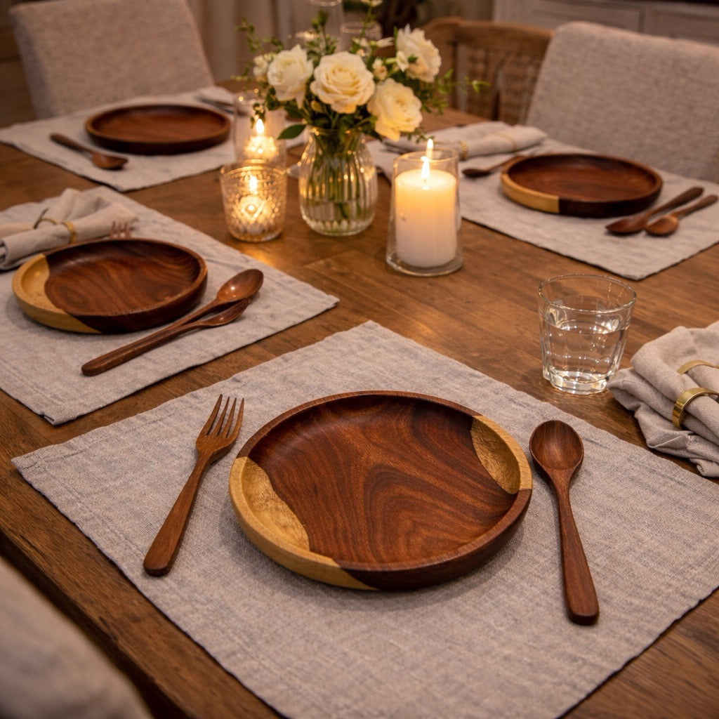 Natural Wooden Dining Set
