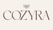 Cozyra logo on a beige background