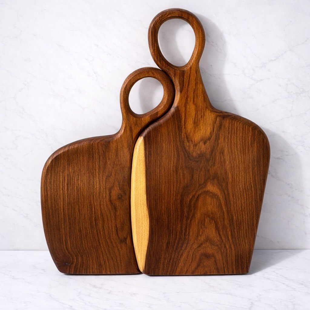 Natural wooden Duo cutting board