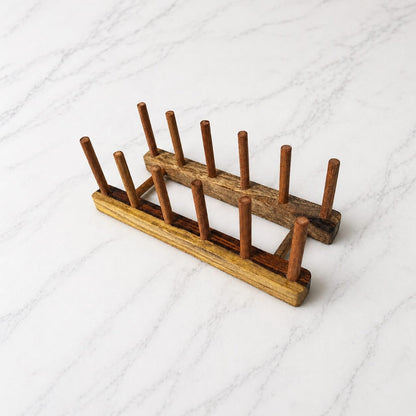 Natural wooden stand for plates